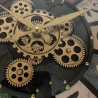 Horloge Industriel Multicolore 60cm Engrenages