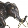 Statue Elephant sur boule h41