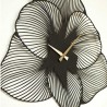 Horloge Métal Fleur 49x49