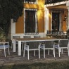 Table de repas Creta Alu et Teck Outdoor 250cm