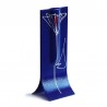 Vase Verre Design Bleu H.36