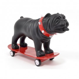 Sculpture Bulldog Stakeboard h37cm