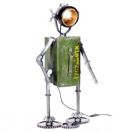 Lampe Robot en fer H.74 cm