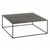 Table Basse carré métal noir 80x80