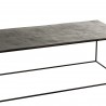 Table Basse Victoire Rectangle Aluminium Gris Foncé