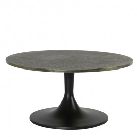 Table Basse Rickerd 76x76 en Aluminium Bronze