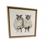 Tableau Deux Moutons 34x34