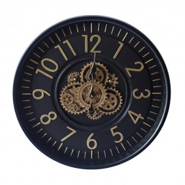 Horloge à Engrenage Noir 53x53