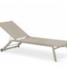 Chaise Longue Chypre Alu Taupe