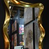 Miroir Vagues rectangulaire dorée 120cm