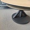 Table basse evolutive Chicago 3 plateaux Ceramique effet bois