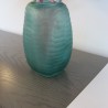 Vase Verre Ciselé Turquoise