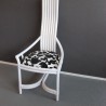 Chaise Design Rotin Blanc