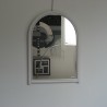 Miroir Rotin Leeds 56x79 Blanc