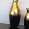 Statue Pingouin Noir et Or H.60cm