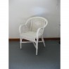 Salon Grand Père Blanc : Canapé + 2 fauteuils