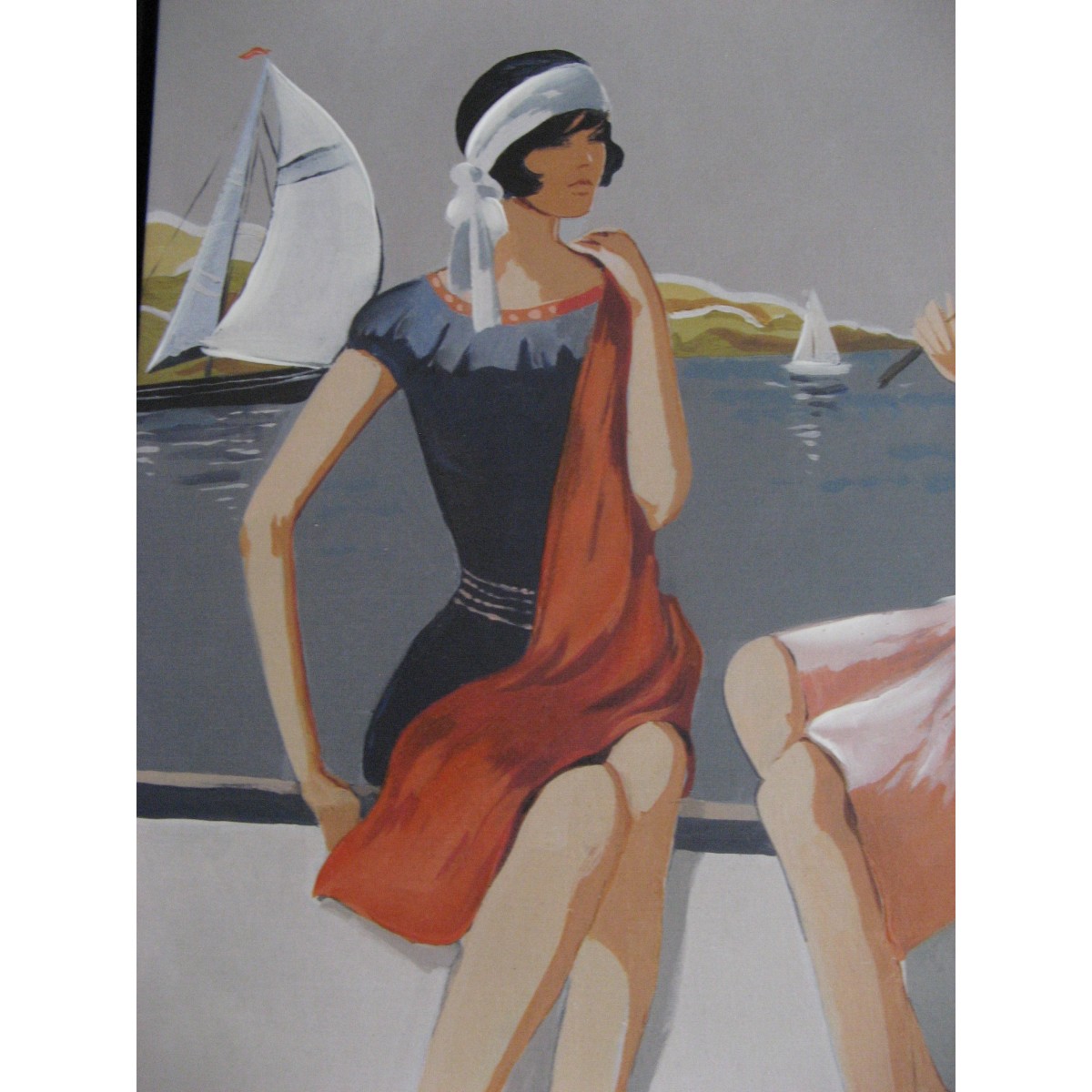  tableau  Femmes  sur bord de mer 
