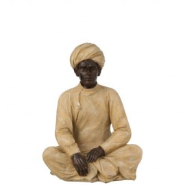 Figurine Indien Assis H.33cm