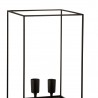 Lampe Iron Noir Cube 2 Lampes 31 x 50 cm