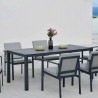 Table 180x90 Porto Aluminium Gris Antracite