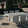 Table 180x90 San Marino Aluminium Blanc