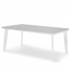 Table 180x100 Arena Aluminium Blanc
