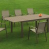 Table Faro Taupe Extensible 180/240