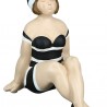 Figurine Becky noir et blanc H.19cm