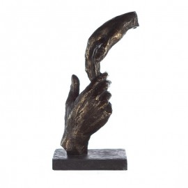 Sculpture Two Hands Bronze H.29cm