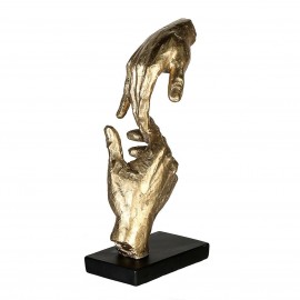 Sculpture Two Hands Doré H.29cm