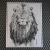 Tableau Lion 90x70