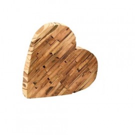 Coeur en bois 30x30
