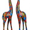 Sculpture Giraffe Twist Pop Art H.48cm