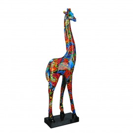Sculpture Giraffe Twist Pop Art H.48cm