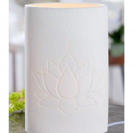 Lampe Porcelaine Lotus