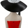Figurine Lady chapeau noir H.30cm