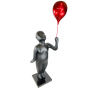Statue Bonhomme ballon rouge H.185cm