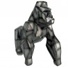 Sculpture Gorille Gris H.40 cm