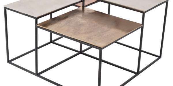 Nouveauté : Table basse en métal et aluminuim Ovalie